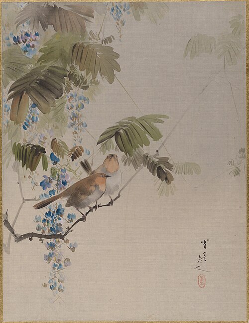 Birds and Flowers, 1887, Watanabe Shōtei