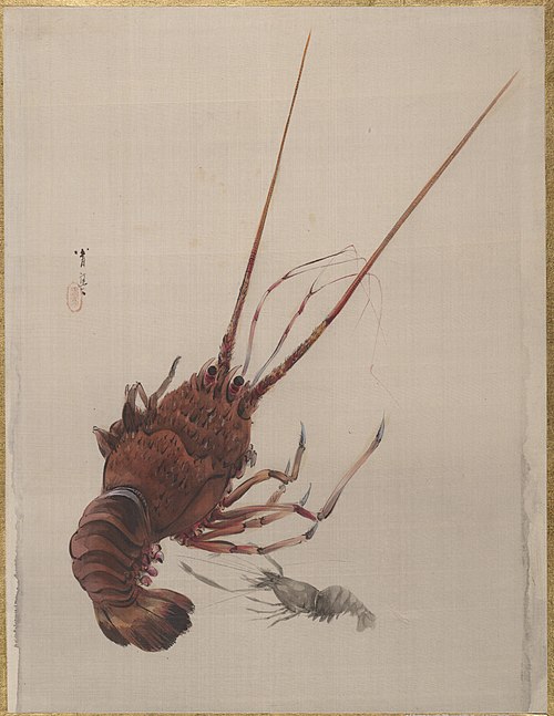 Crayfish, 1887, Watanabe Shōtei