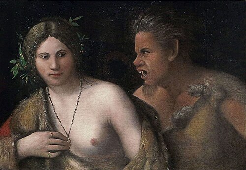 Nymph and Satyr, , Dosso Dossi