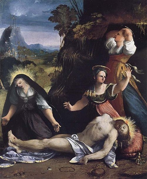 Lamentation over the Body of Christ, 1517, Dosso Dossi
