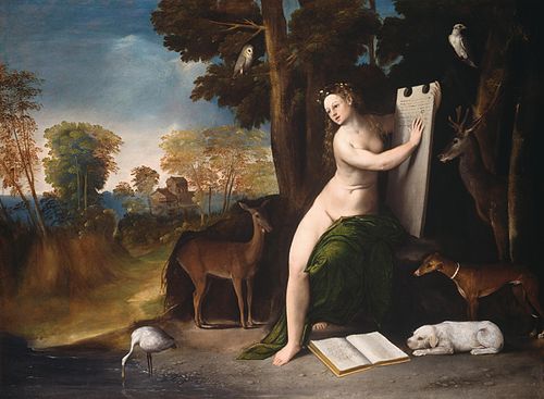 Circé et ses amoureux dans un paysage, 1525, Dosso Dossi