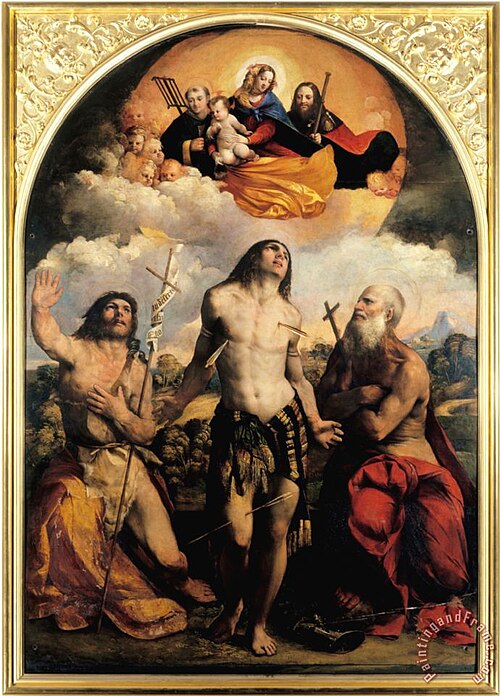 Martyrdom of Saint Sebastian, 1510, Dosso Dossi