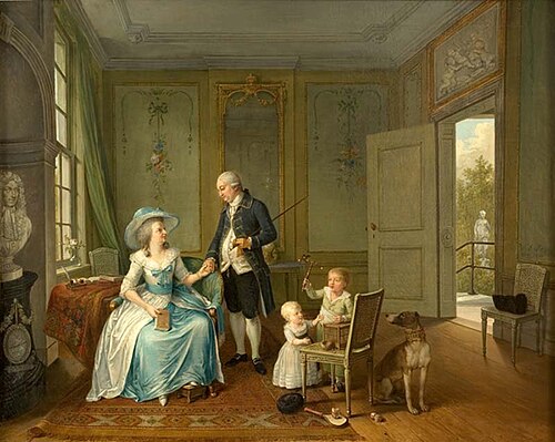 Het gezin van mr. Arent Anthoni Roukens, 1786, Willem Joseph Laquy