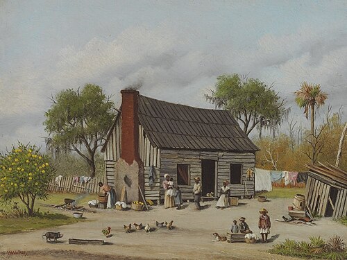 Sharecroppers Gathered in the Yard, 1895, William Aiken Walker