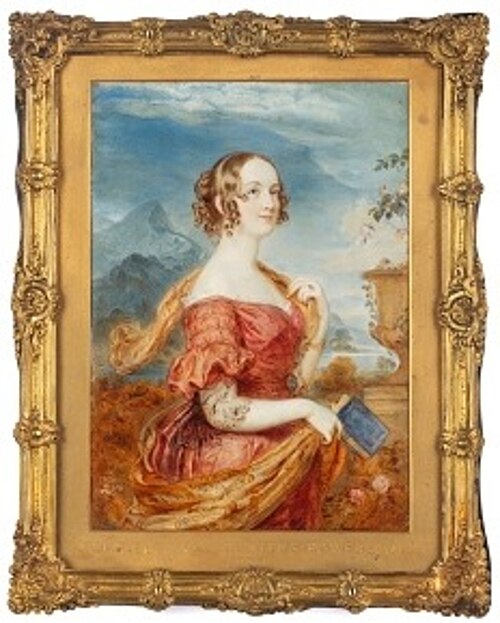 Elizabeth, Viscountess Powerscourt, 1834, William Charles Ross