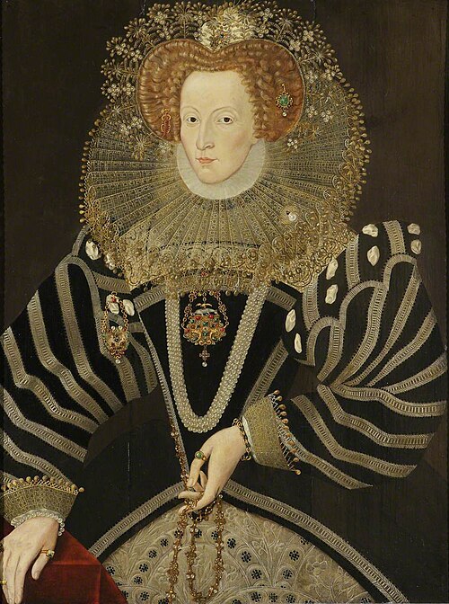 Queen Elizabeth I (1533–1603), 1690, William Faithorne