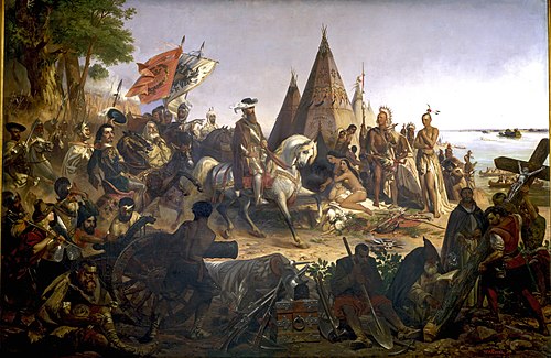 Discovery of the Mississippi by De Soto, 1847, William Henry Powell