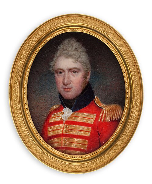 Portrait of an english officer, , William John Thomson