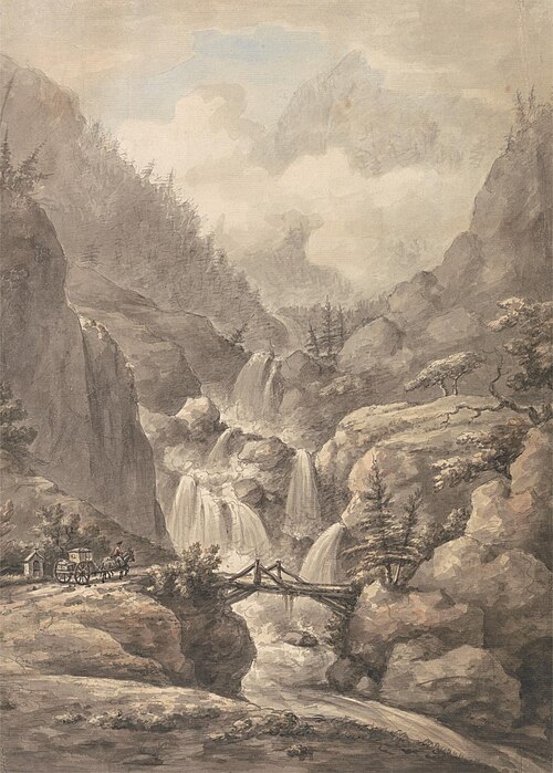 A Chaisse passing Through the Alps, , William Marlow