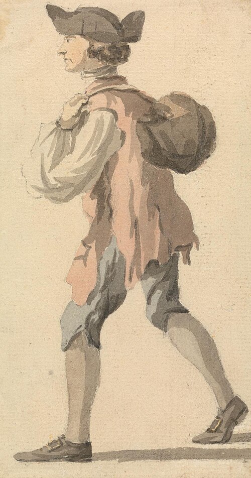 Man Carrying Bundle on his Back, , William Marlow