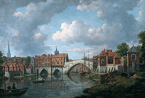 The Old Ouse Bridge, York, , William Marlow