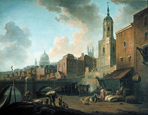 Fresh Wharf, near London Bridge, 1762, William Marlow