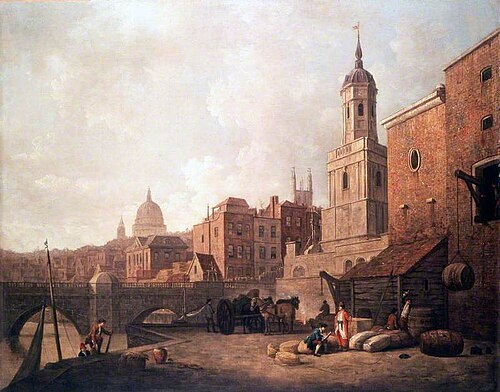 Fresh Wharf, London Bridge, 1762, William Marlow