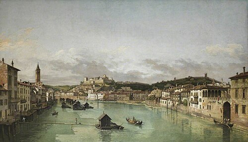 View of Verona (after Bernardo Bellotto), 1769, William Marlow