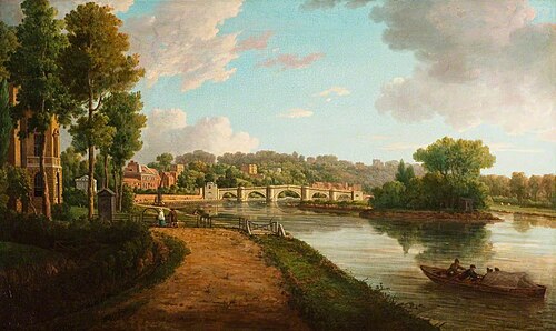 The Thames at Richmond, 1780, William Marlow