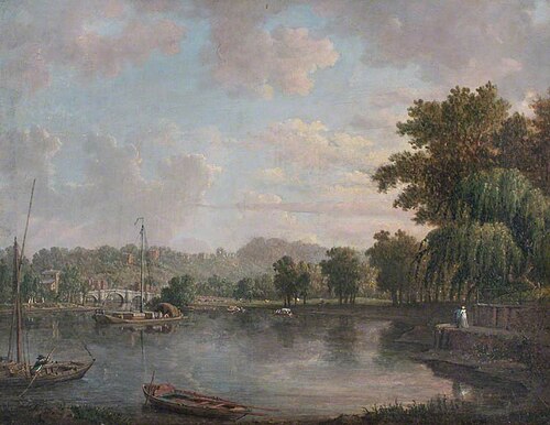 The Thames at Richmond, Surrey, , William Marlow