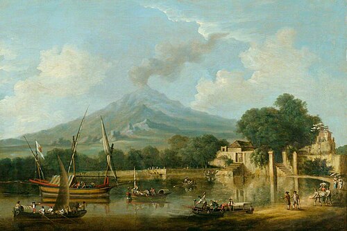 View of Vesuvius, , William Marlow