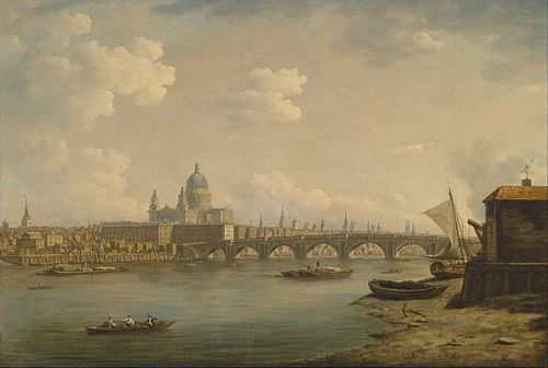 St. Paul's and Blackfriars Bridge, 1770, William Marlow