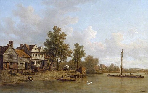 View on the Thames, 1775, William Marlow