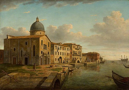 View of San Nicolò di Castello, Venice, 1786, William Marlow