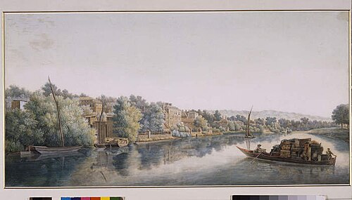The Thames At Richmond, 1775, William Marlow