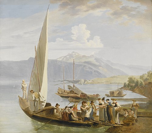 Embarquement du cortège de mariage, 1814, Wolfgang Adam Toepffer