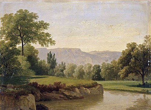 River Landscape, 1820, Wolfgang Adam Toepffer