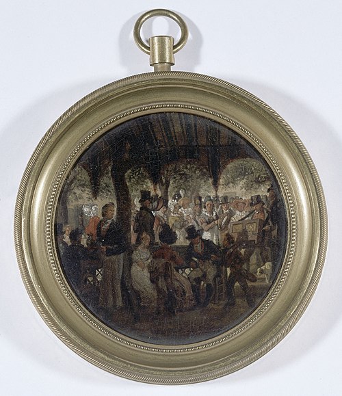 Concert dans un jardin public, 1820, Xavier Leprince