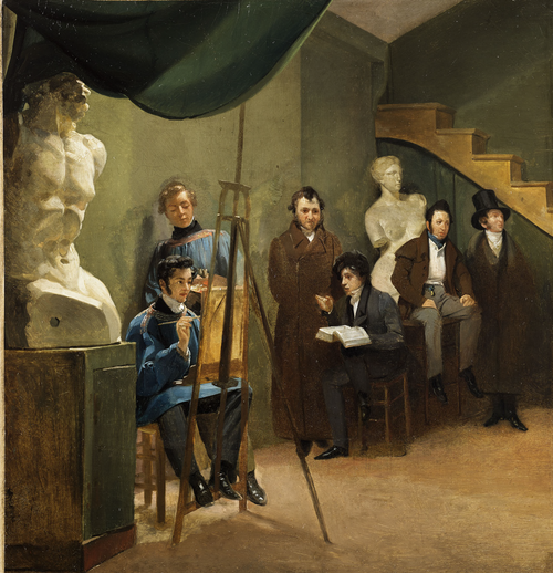 Le peintre dans son atelier, 1826, Xavier Leprince