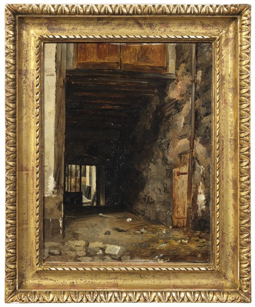 The Entrance of a Courtyard, 1820, Xavier Leprince