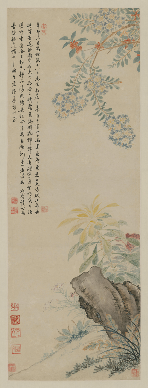 项圣谟花卉轴, , Xiang Shengmo