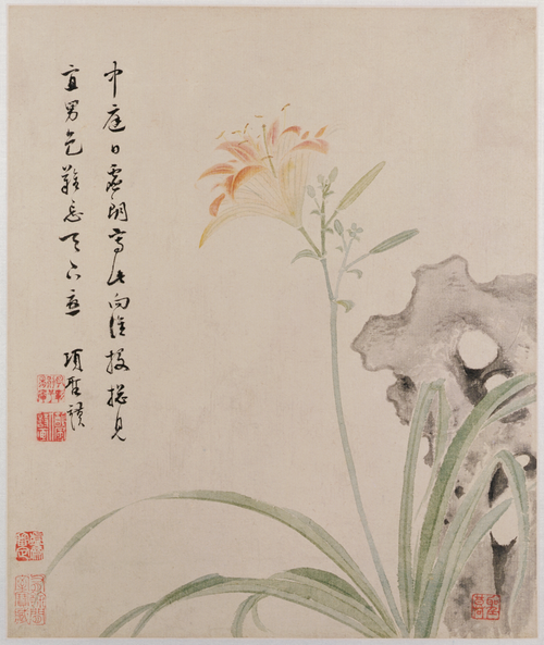 项圣谟花卉草虫册, , Xiang Shengmo