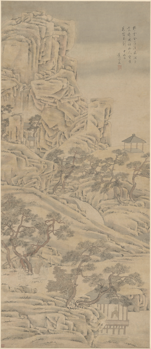 萧云从山水图轴, , Xiao Yuncong