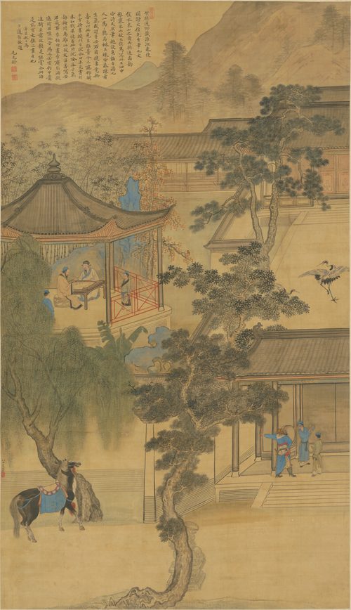 谢彬淮淝奏捷图轴, , Xie Bin