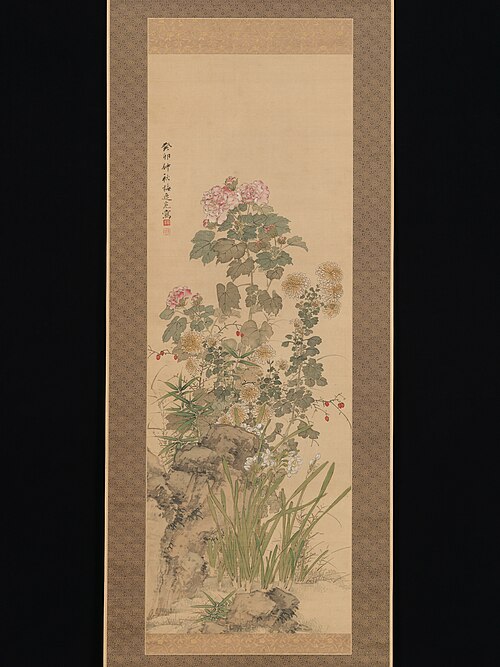 Autumn Flowers, 1843, Yamamoto Baiitsu