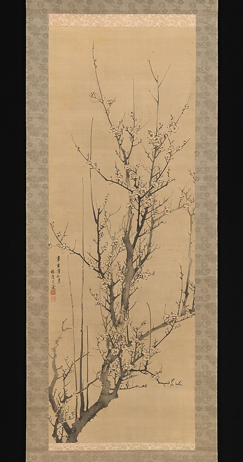 Plum Blossoms, 1851, Yamamoto Baiitsu