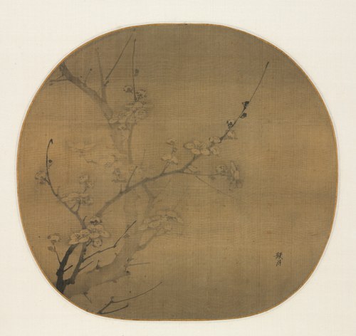 Plum Blossoms in Moonlight, 1325, Yan Hui