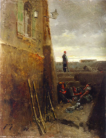 Baturro de guardia durante los Sitios de Zaragoza, 1902, Marcelino de Unceta y López