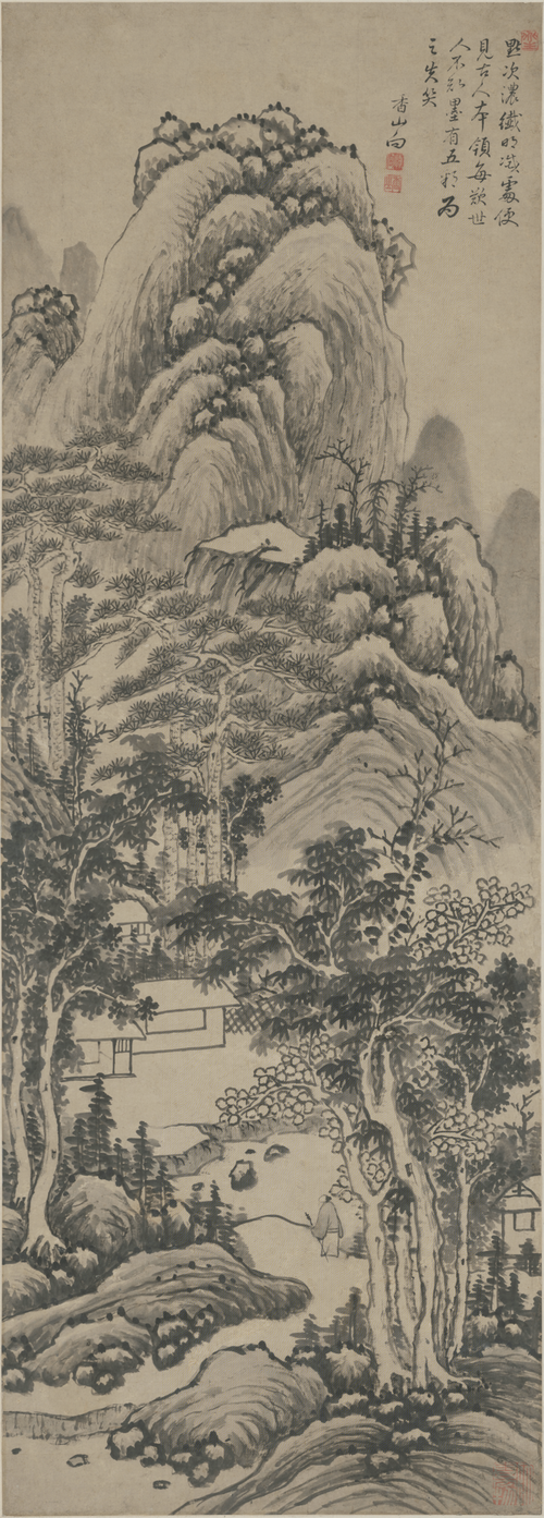 恽本初山居访旧图轴, , Yun Xiang