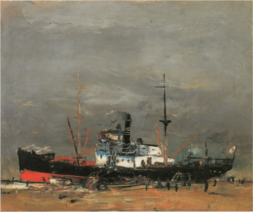 Steamboat, 1926, Yuzo Saeki