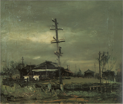 View of Shimo-Ochiai, 1926, Yuzo Saeki