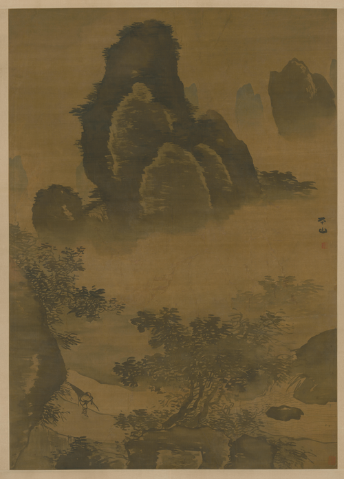 张路山雨欲来图轴, , Zhang Lu
