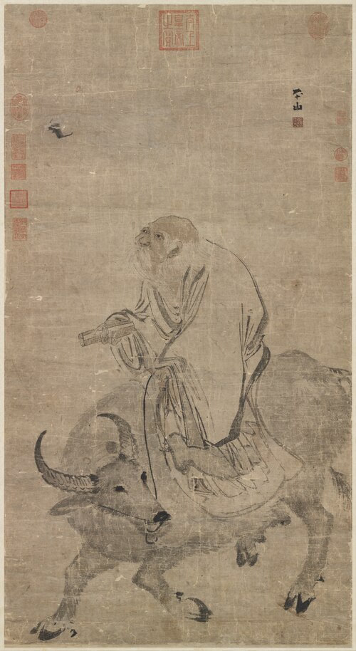 Lao-tzu Riding an Ox, , Zhang Lu