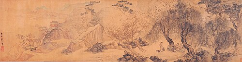 明  周臣  春游闲眺图卷, , Zhou Chen