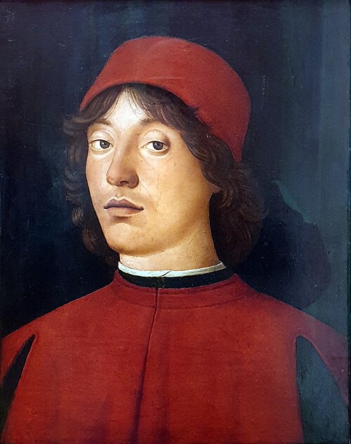 Portrait of a young man, 1490, Lorenzo Costa