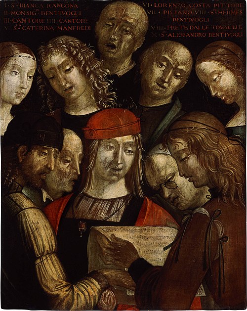 The Bentivoglio Family, 1493, Lorenzo Costa
