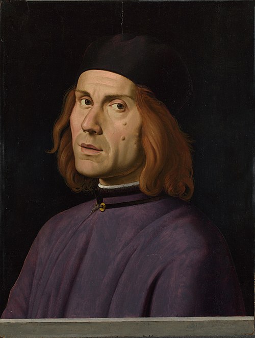 Portrait of Battista Fiera, 1492, Lorenzo Costa