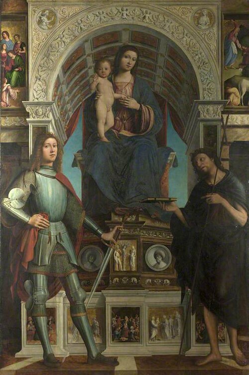 The Virgin and Child with Saints, 1499, Lorenzo Costa
