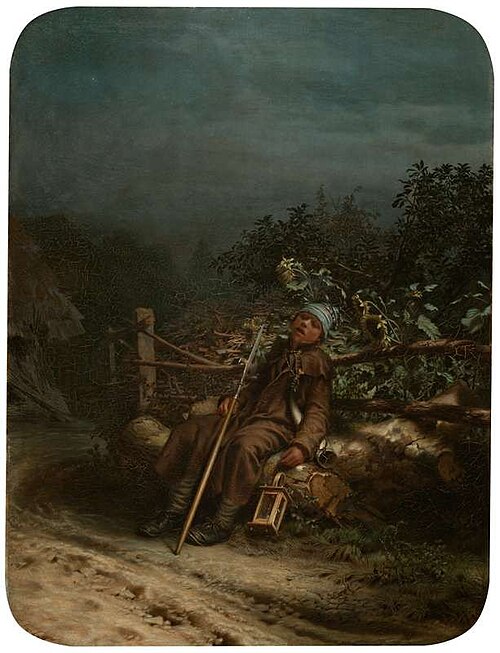 A Sleeping Watchman (Young Watchman), 1862, Quido Mánes