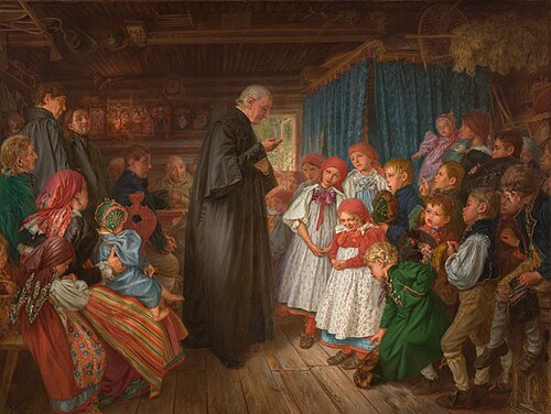 Christian Exercise in the Domažlice Region, 1869, Quido Mánes